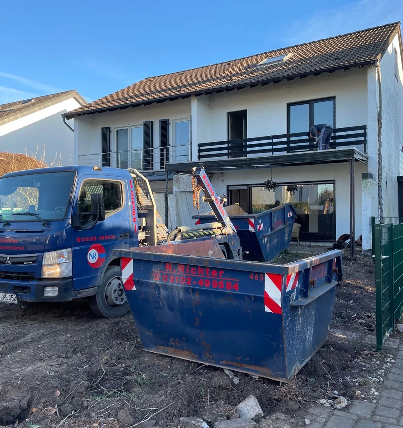Container abladung in Haan