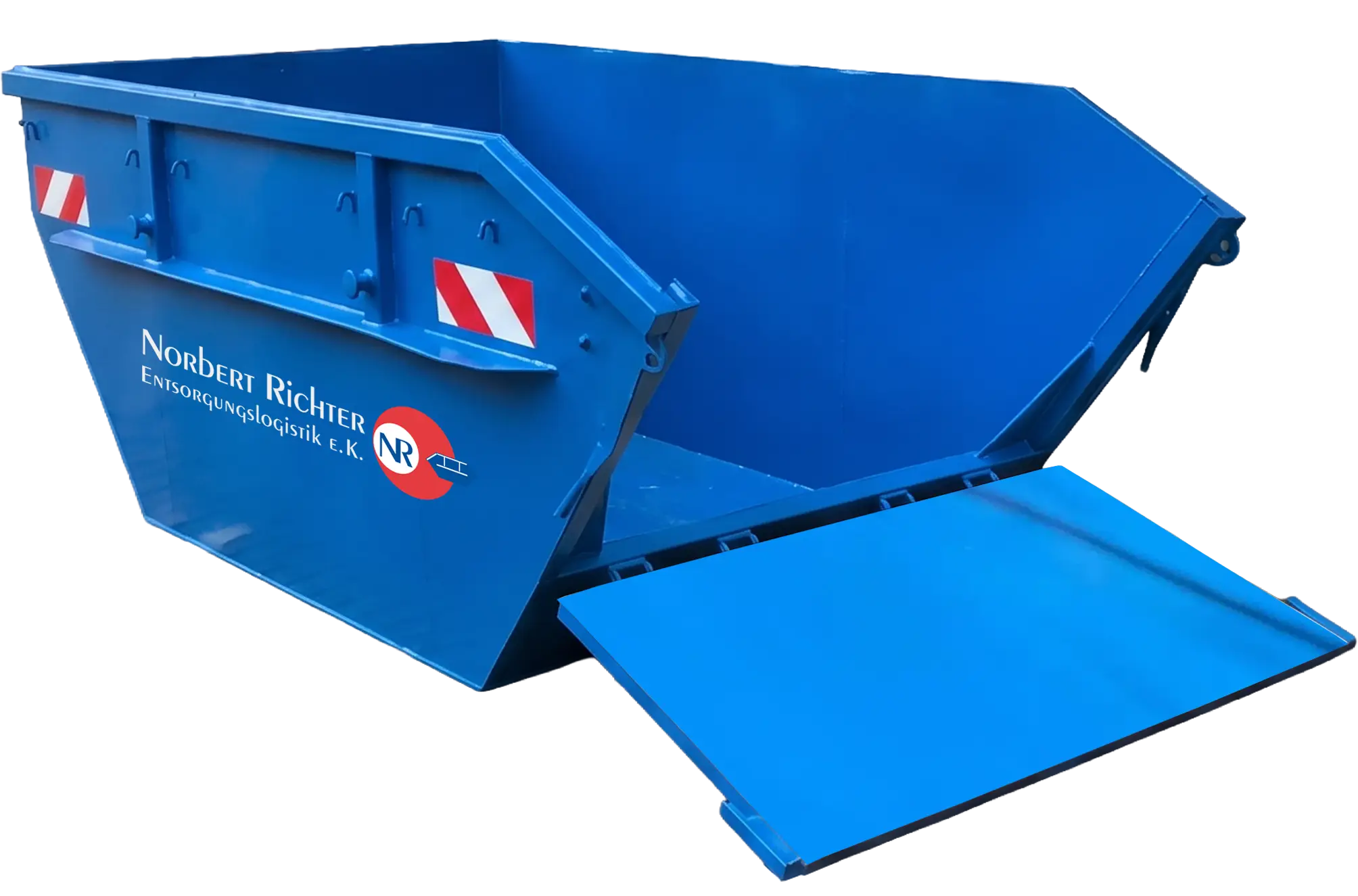 Die aufnahme eines Klappcontainers
