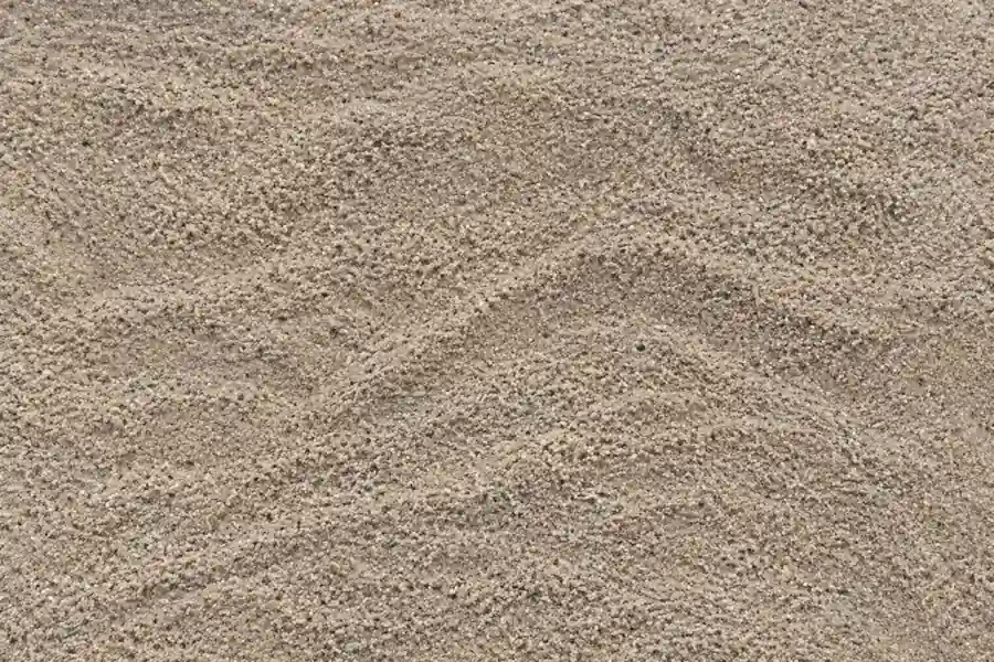 Feiner Rheinsand mit welliger Oberfläche