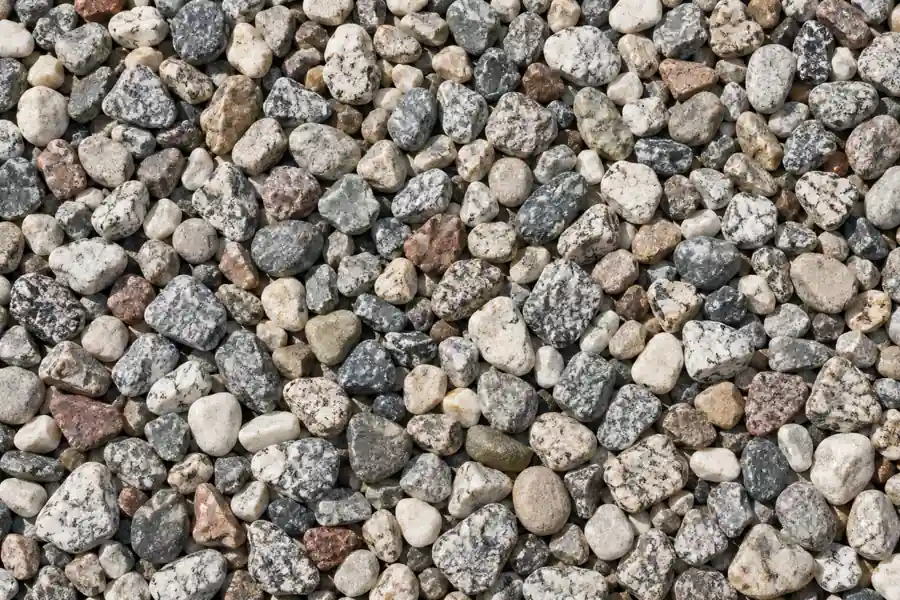 Siebkies in gemischter Körnung für Drainagen